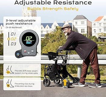 Amazon.com: Sinceborn 4 in 1 Rollator Walker Electric
